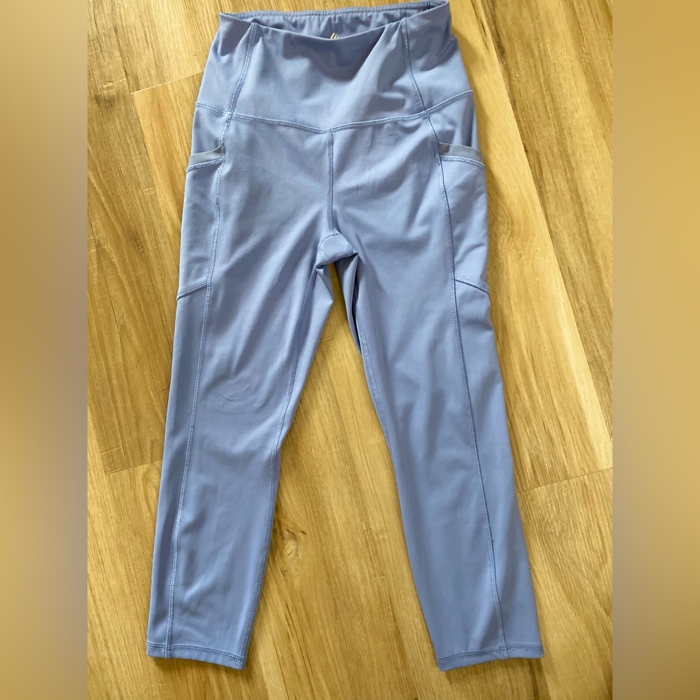 🔥🔥Two Side Pockets RBX Women's Slate Blue Active Ankle-Length Sporty Leggings